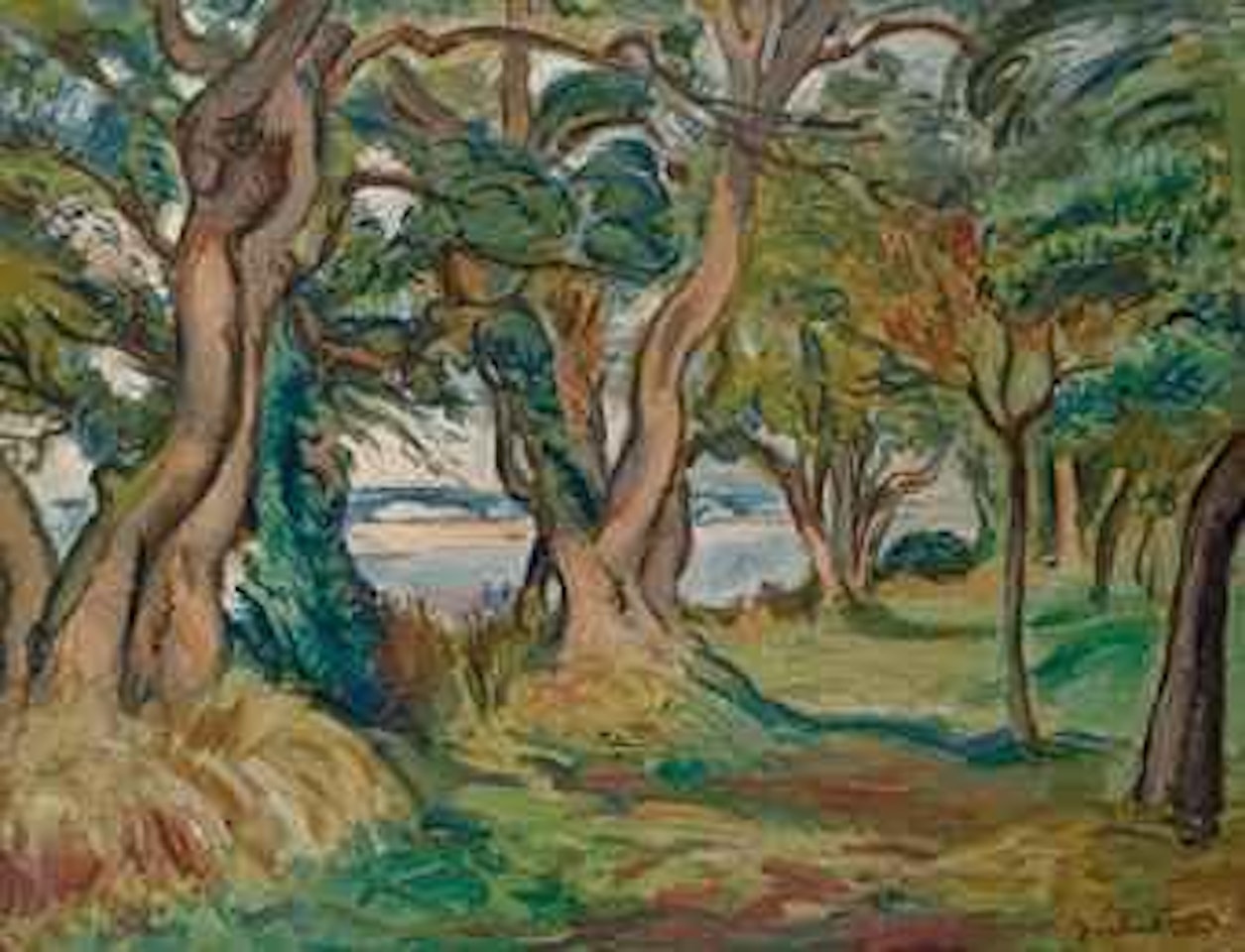 Les arbres de l'estuaire de la Seine, Honfleur by Othon Friesz