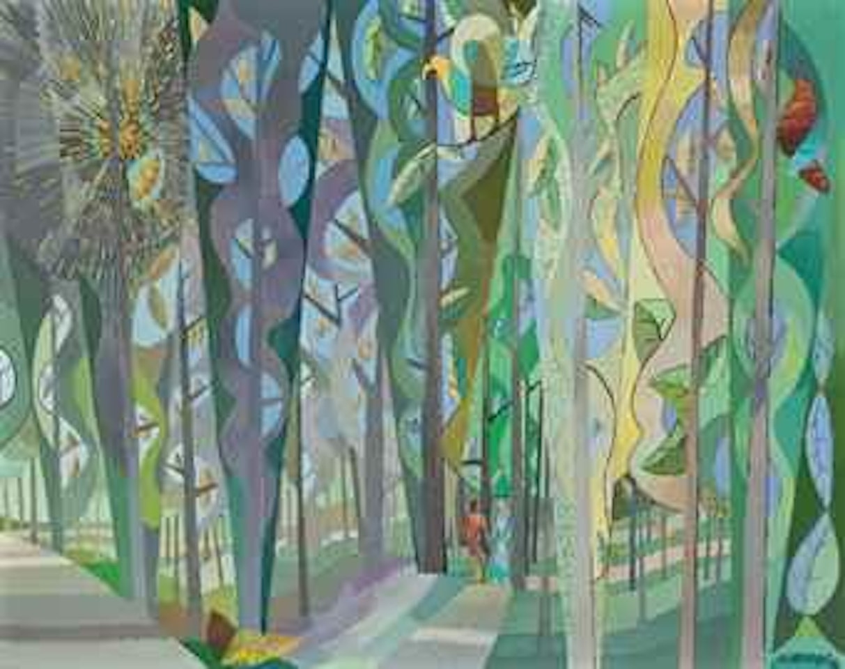 Couple dans la forêt by Leopold Survage