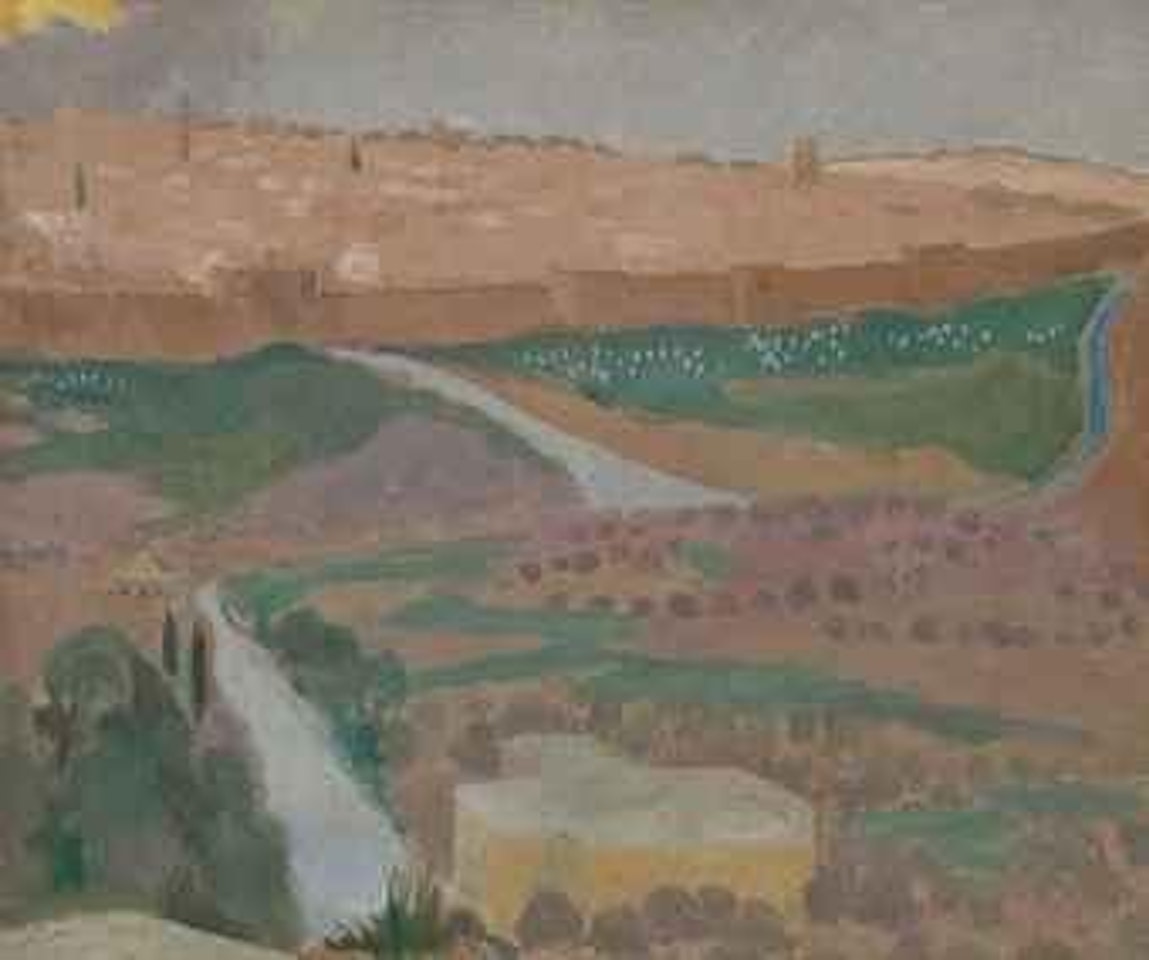 Avila, vue d'une partie de la ville et des remparts by Maurice Denis
