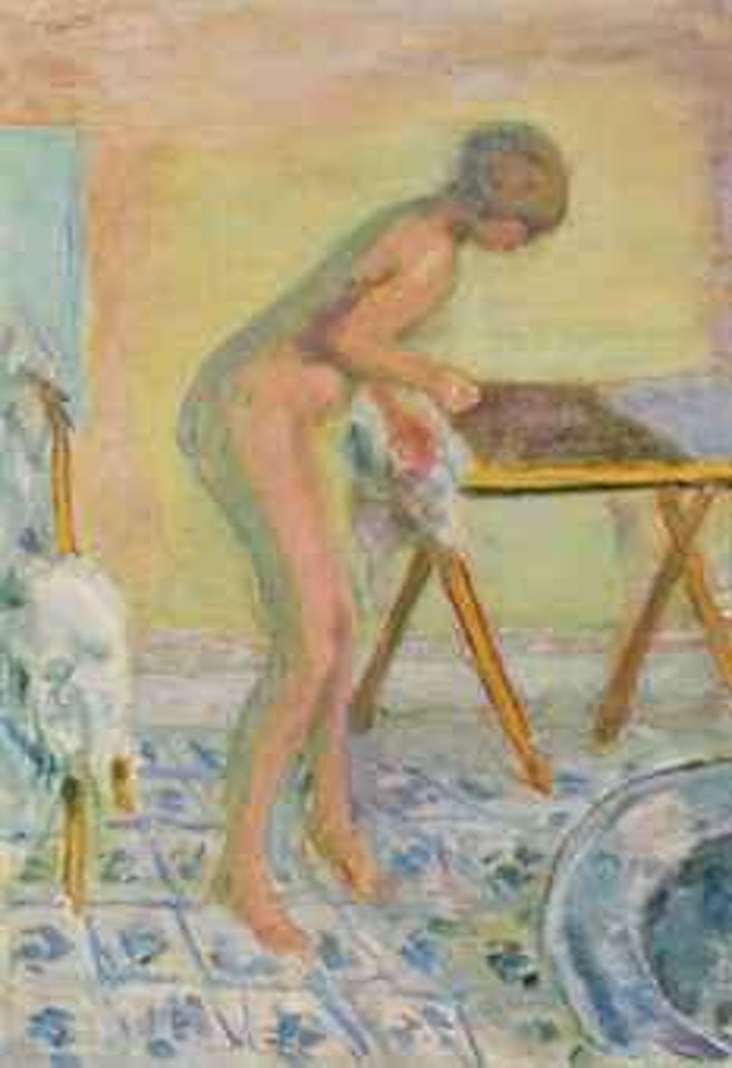 Femme nue debout, à la table pliante by Pierre Bonnard