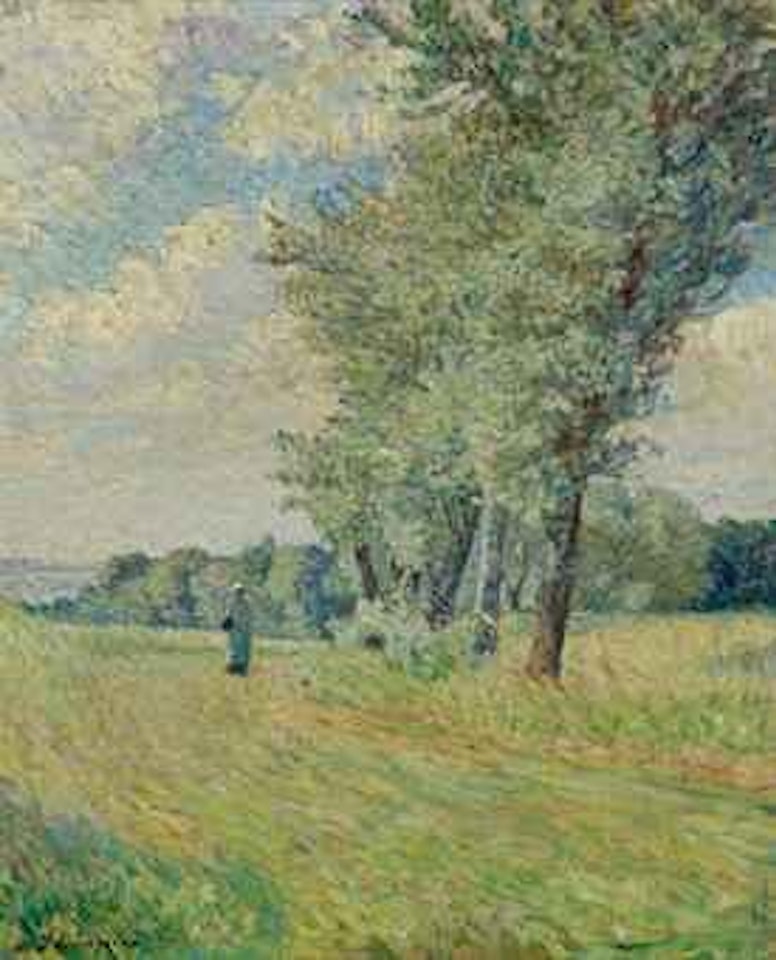 Jeune femme dans la campagne by Henri Lebasque