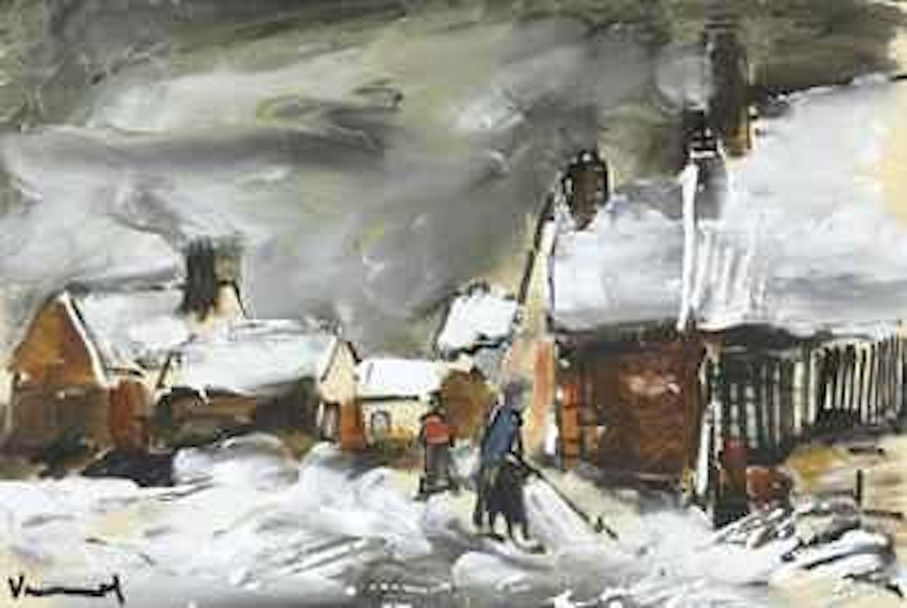 Village en neige by Maurice de Vlaminck