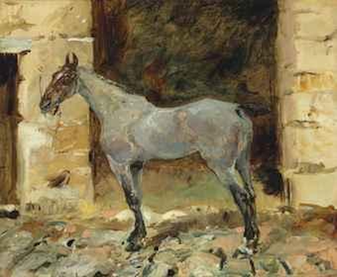 Cheval attaché by Henri de Toulouse-Lautrec