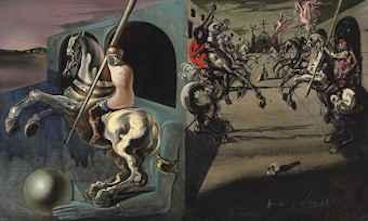 Chevaliers en parade by Salvador Dali