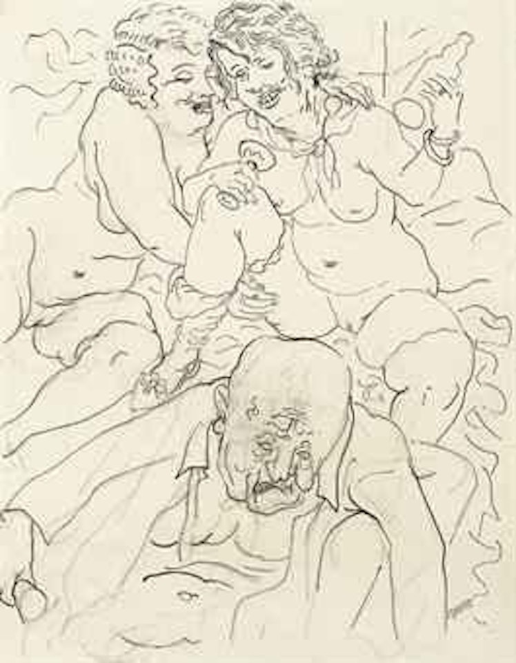 The Last Bottle by George Grosz