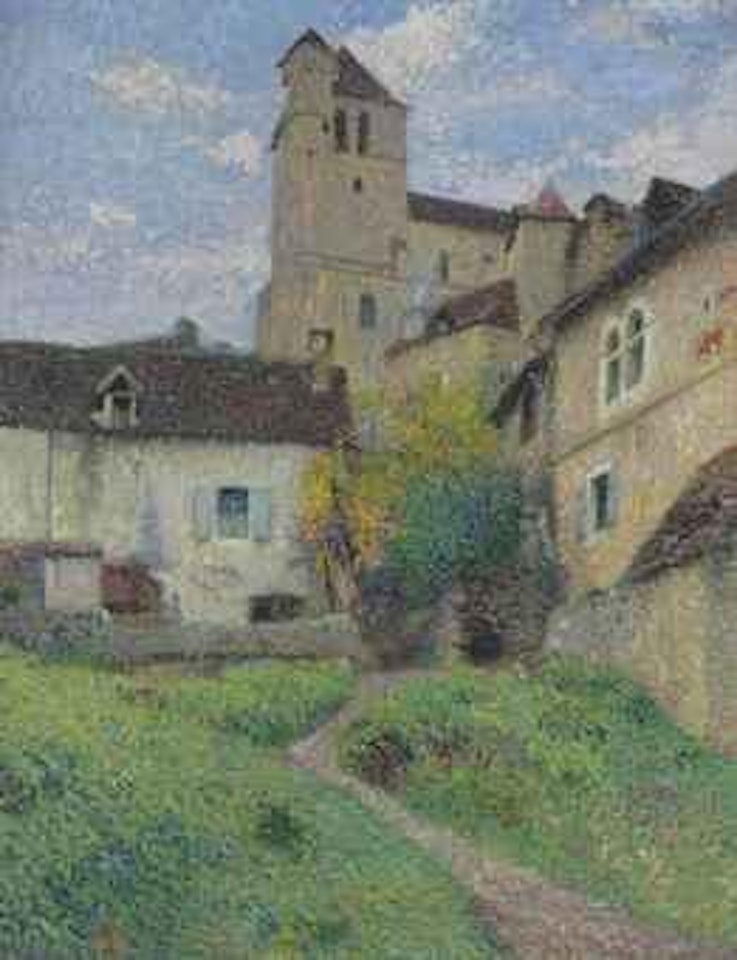 L'église de Saint Cirq Lapopie by Henri Jean Guillaume Martin