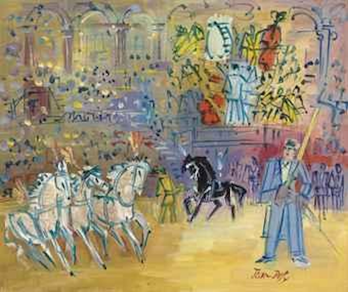 Chevaux en liberté by Jean Dufy