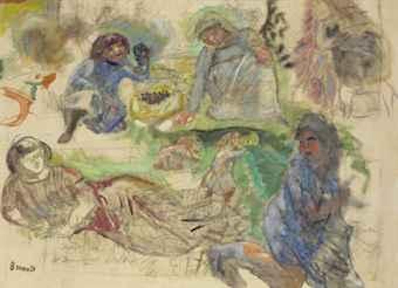 Etudes de personnages pour Le Printemps by Pierre Bonnard