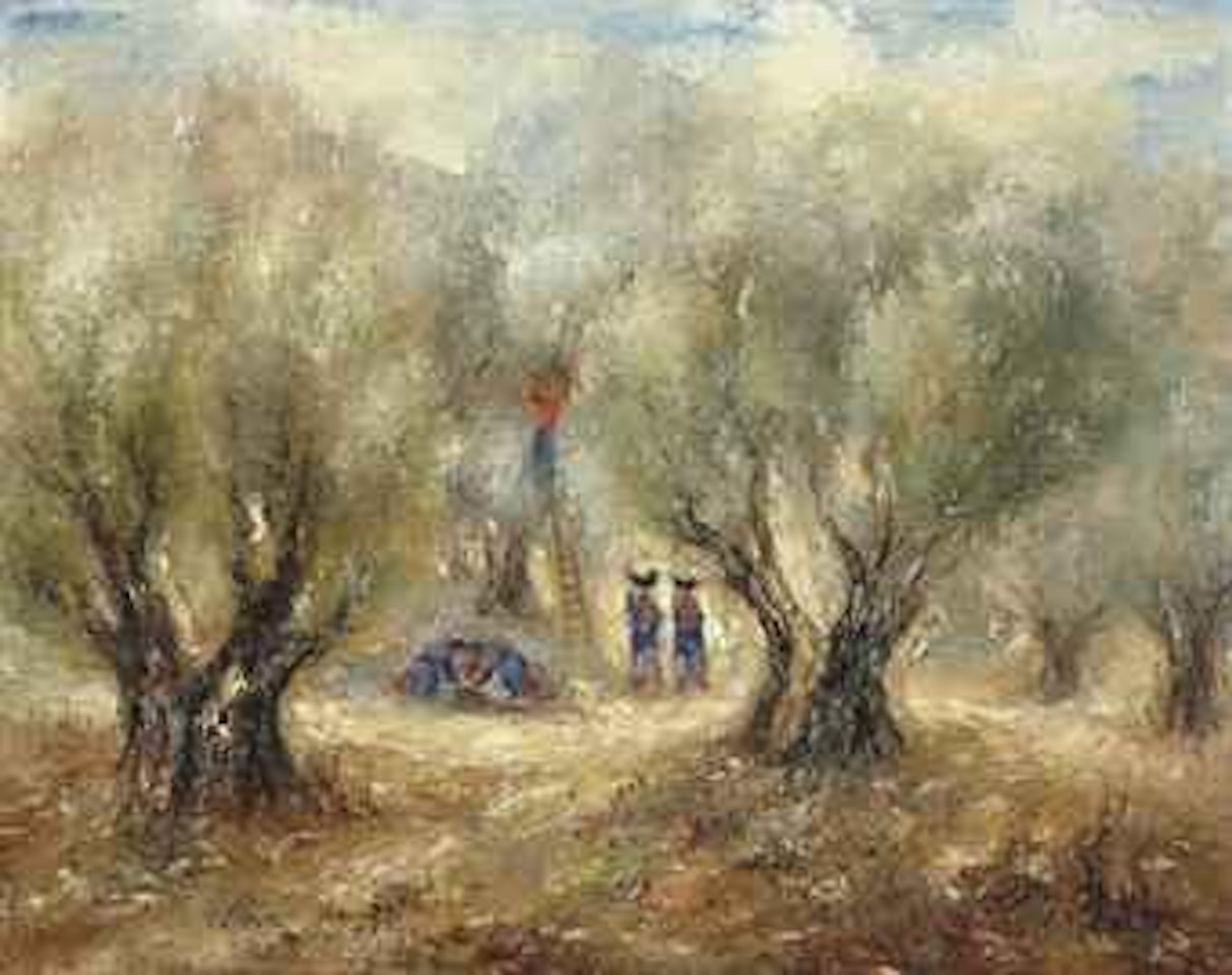 Picking the Olives by Reuven Rubin