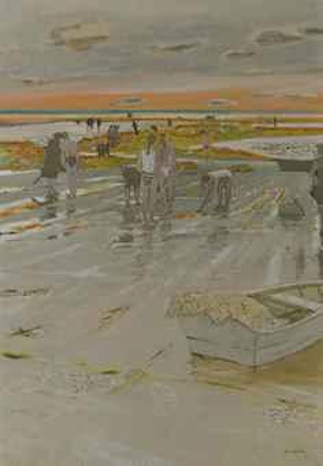 Carnac, les ramasseurs de coquillages by Maurice Brianchon