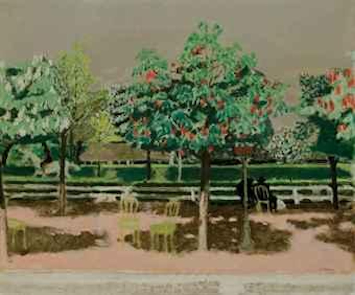 Au Paddock by Maurice Brianchon