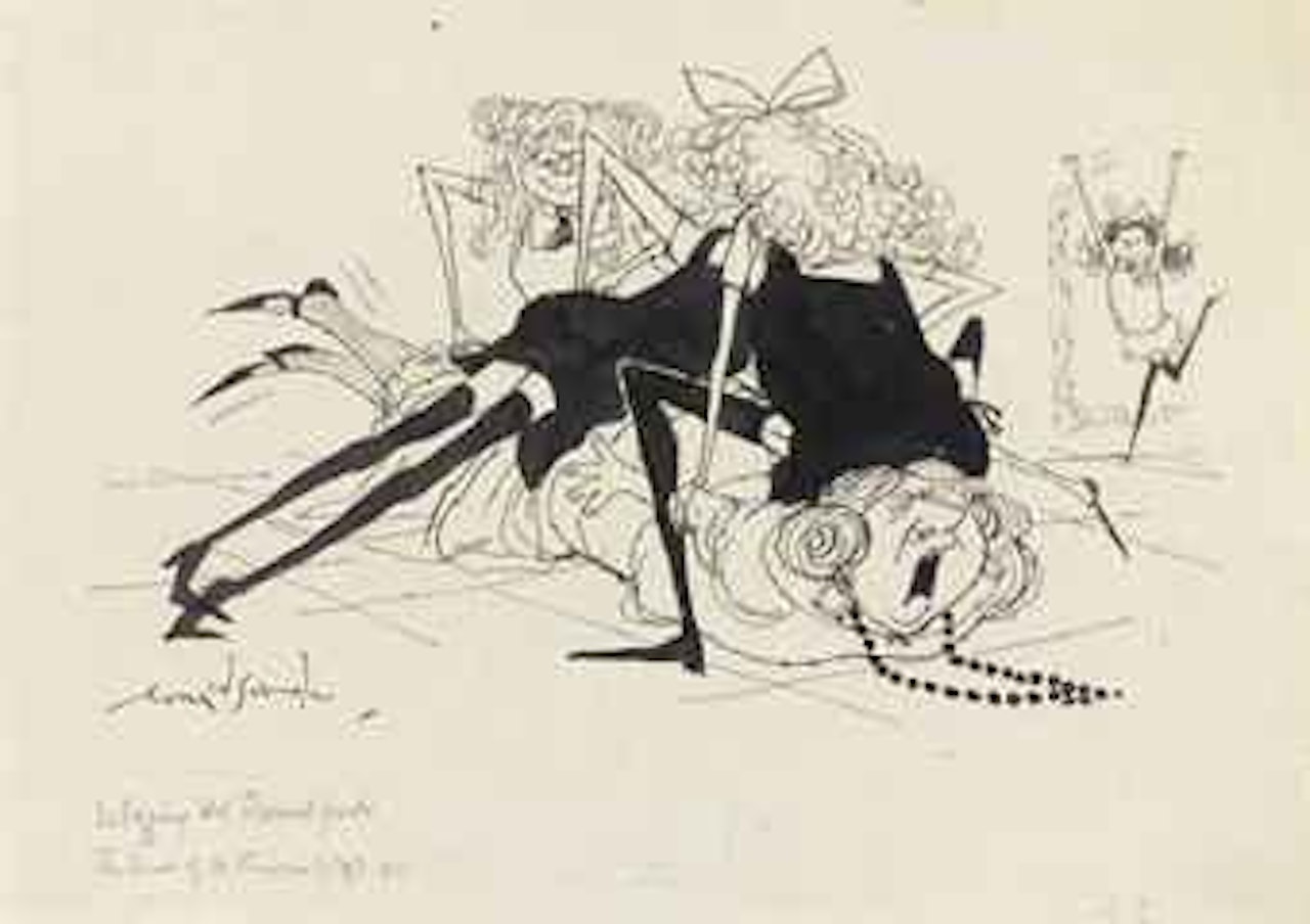 Debagging old flannel pants by Ronald Searle