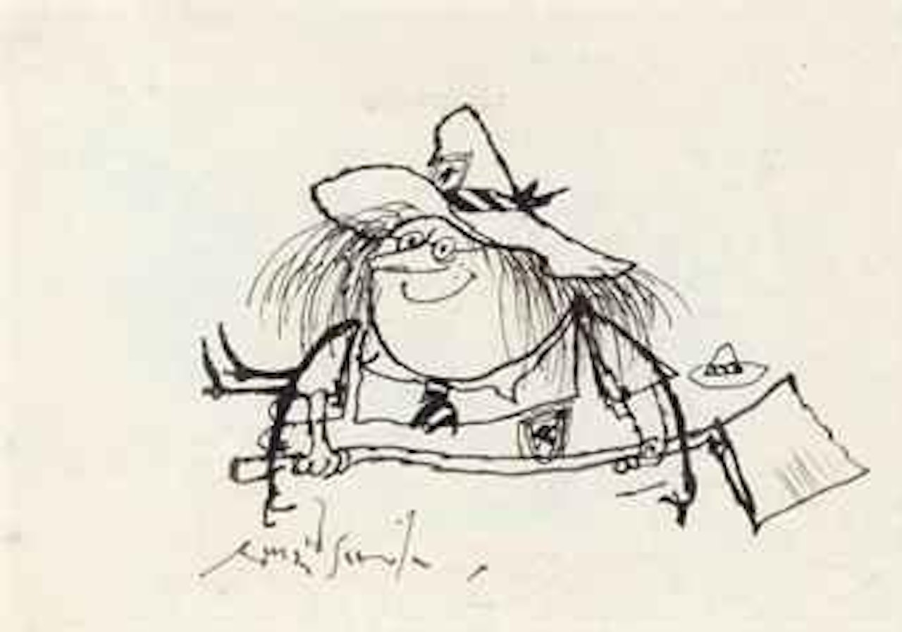 Grab the nearest weapon, Never mind which one, The St Trinian's school by Ronald Searle