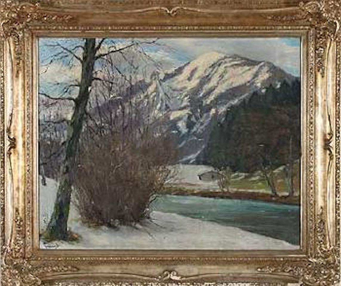 Schneeschmelze in den Bergen by Edward Cucuel