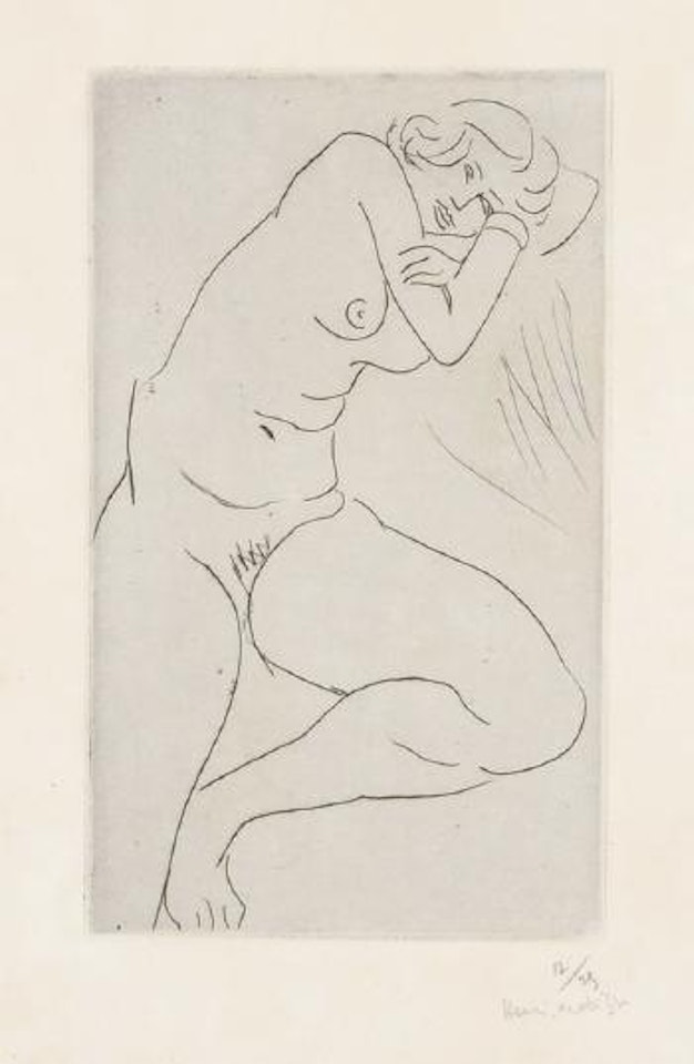Nu assis, la tête dans les bras by Henri Matisse