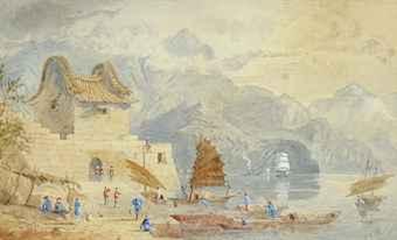 Fort Victoria, Kow Loon by Thomas Allom