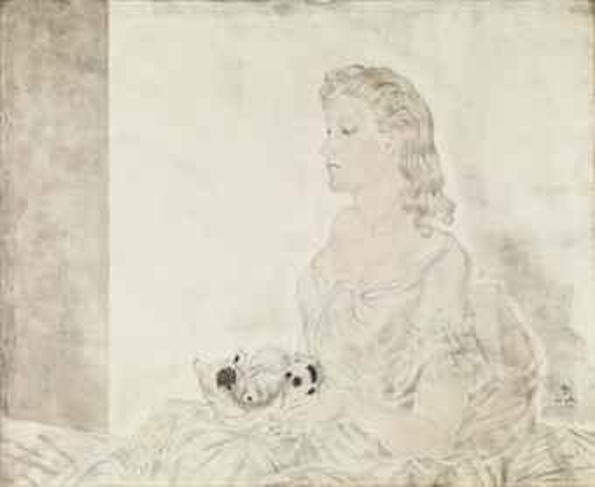 Femme au Petit Chat by Leonard Tsuguharu Foujita