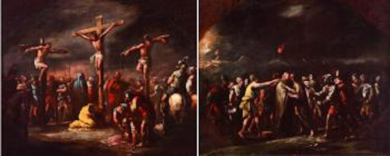 Crocifissione. La cattura di Cristo (Il Bacio di Giuda) by Circle of Luca Giordano