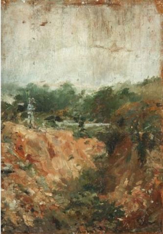 Paysage dans les environs de Céleyrans by Henri de Toulouse-Lautrec