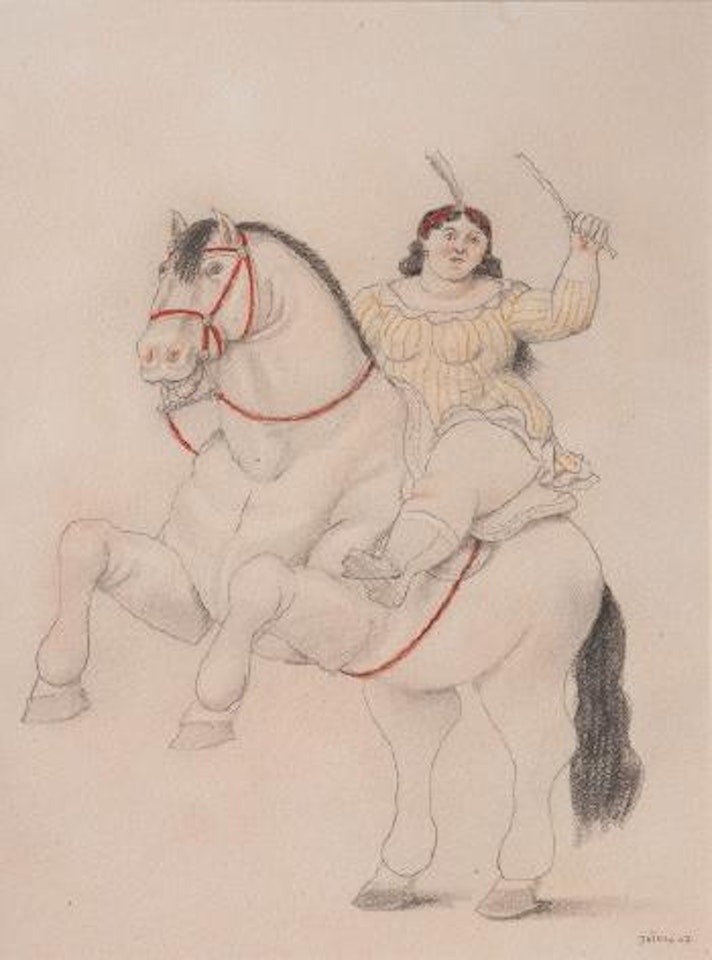 La cavallerizza by Fernando Botero