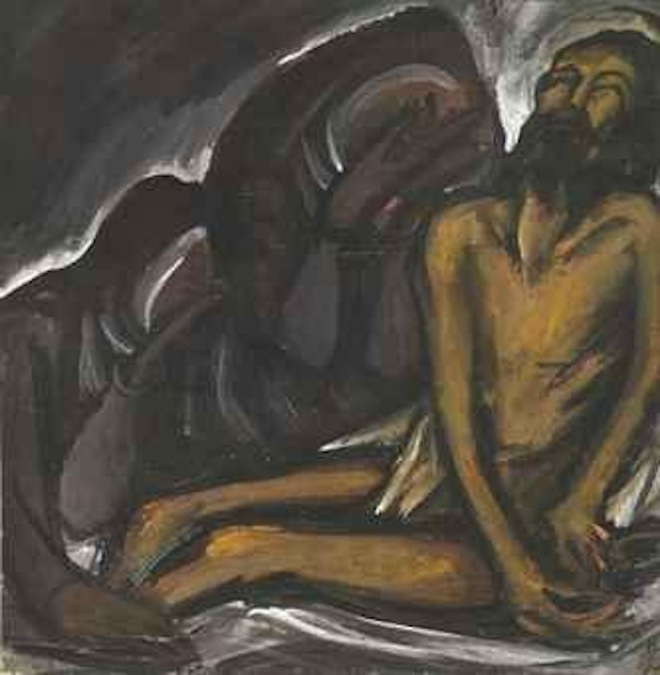 Christ, Remorse by Lin Fengmian