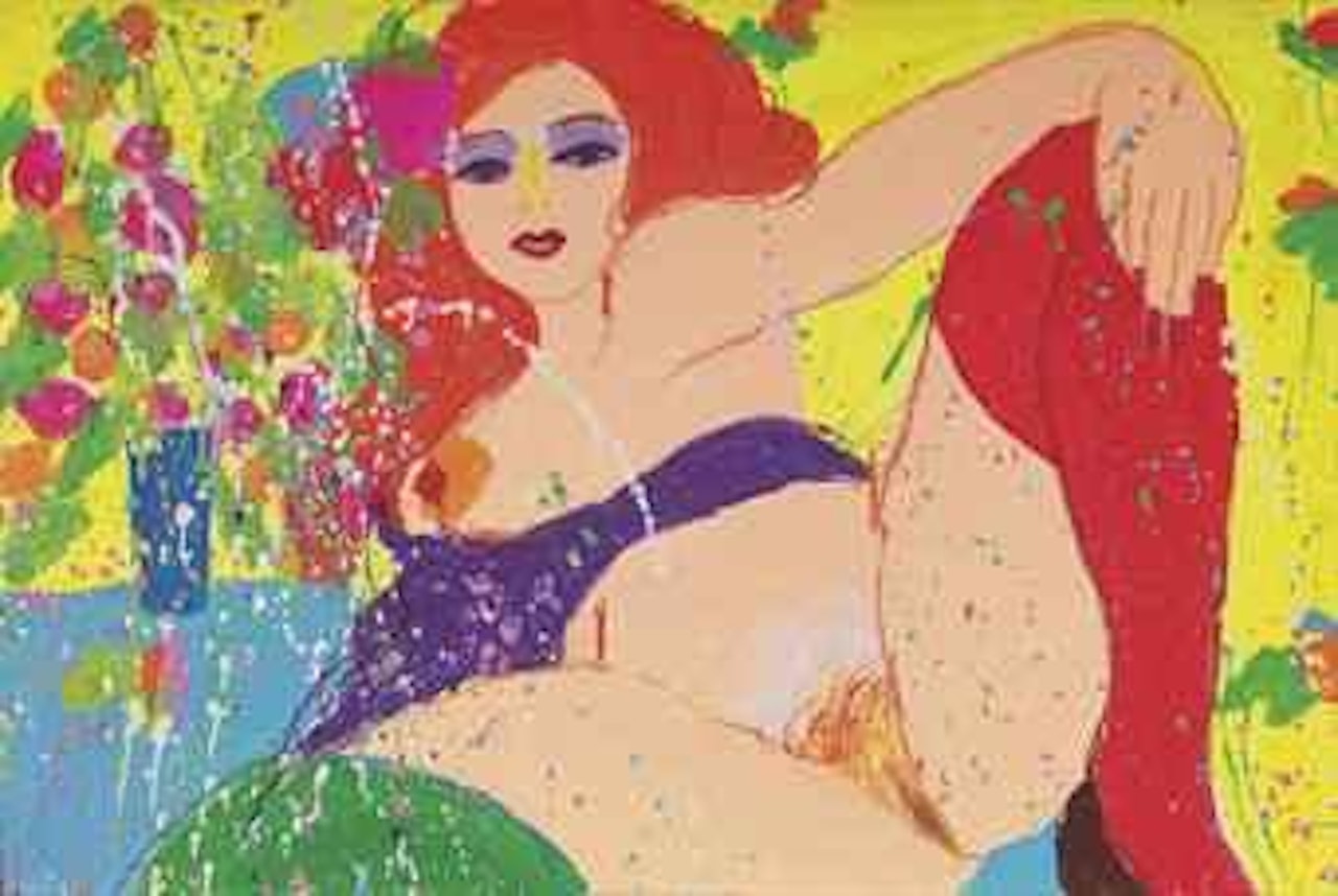 Love Me, Love Me (Lady with Red Hair) by Walasse Ting