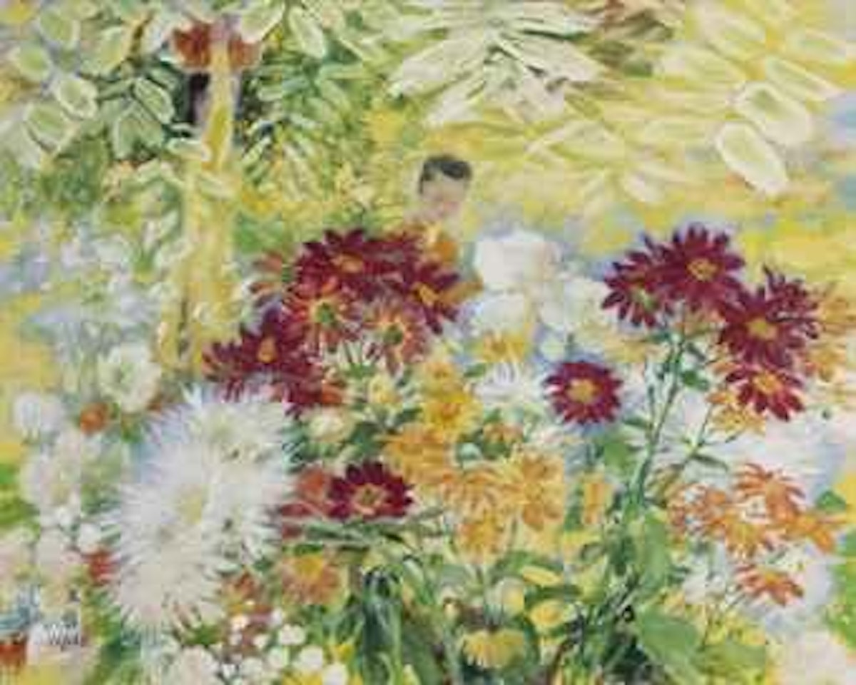 Dans le jardin fleuri (In the flower garden) by Le Pho