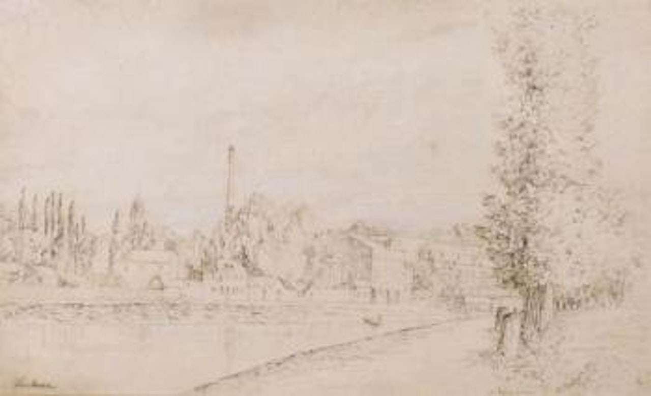 Vue de Pontoise by Camille Pissarro