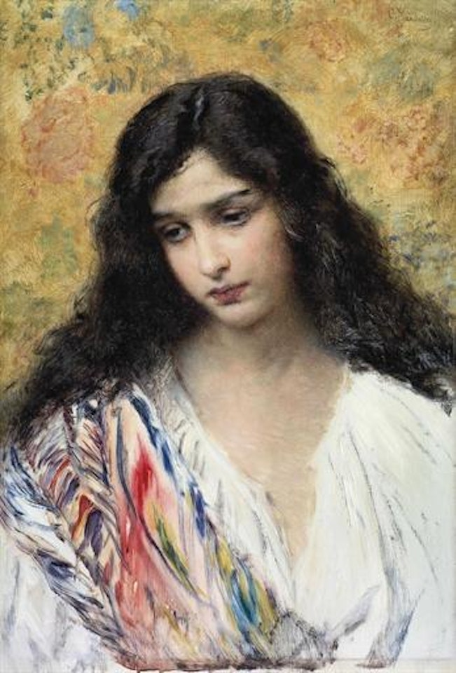 Russian beauty by Konstantin Makovsky
