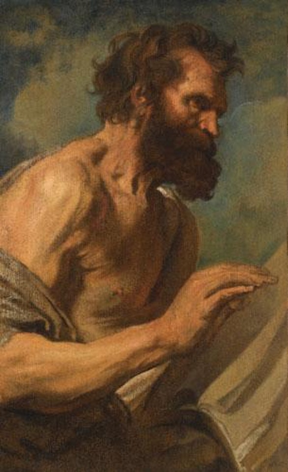 Study Of a Bearded Man With Hands Raised by Anthony van Dyck