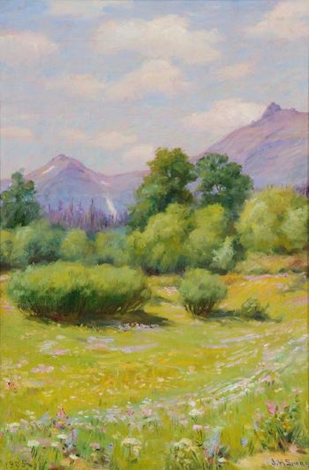 Wildflowers in Blackfoot country by Joseph Henry Sharp