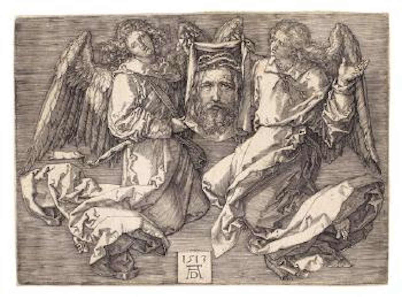 Das Schweisstuch von zwei Engeln gehalten by Albrecht Dürer