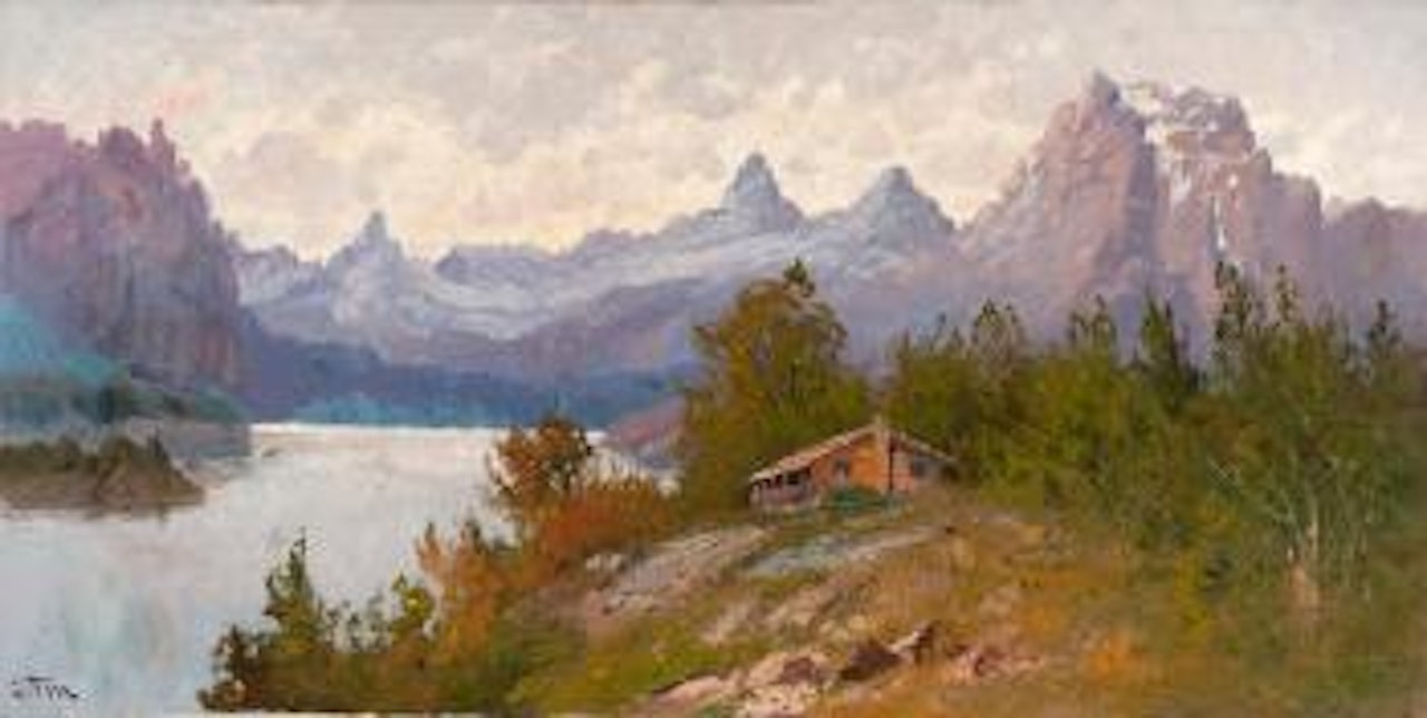 Swiftcurrent Lake - Glacier Park by John Fery