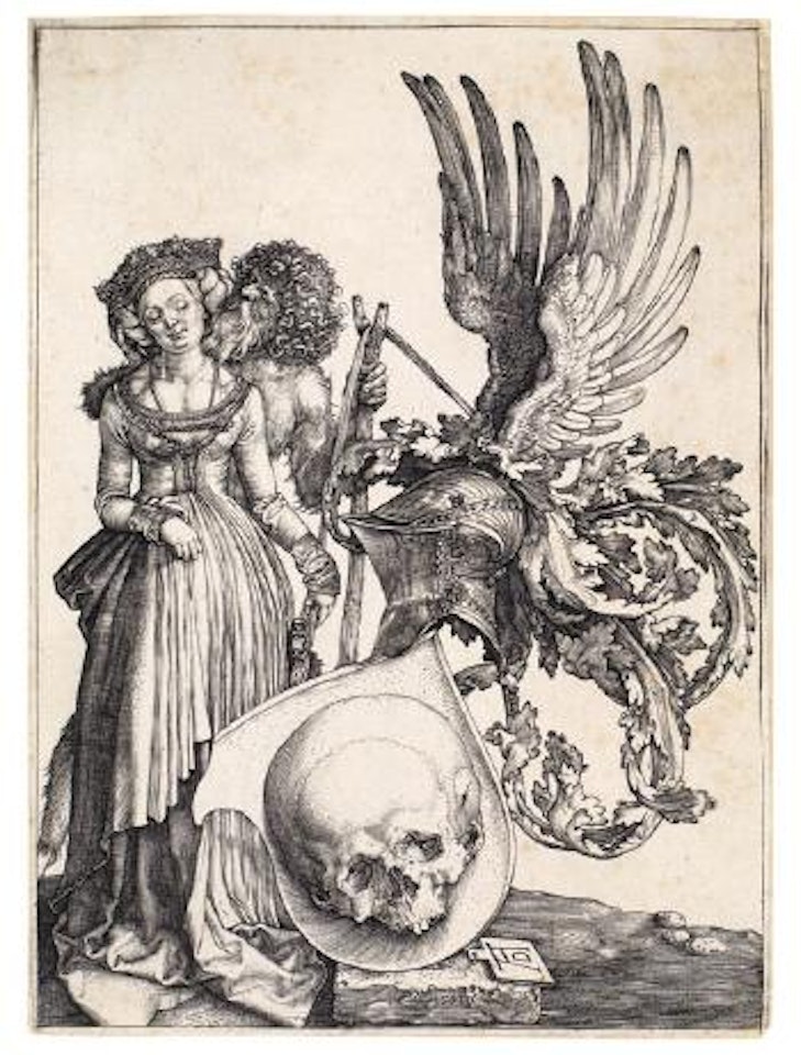 Wappen mit dem Totenkopf by Albrecht Dürer