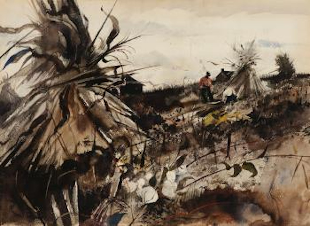 The corn huskers by Andrew Wyeth