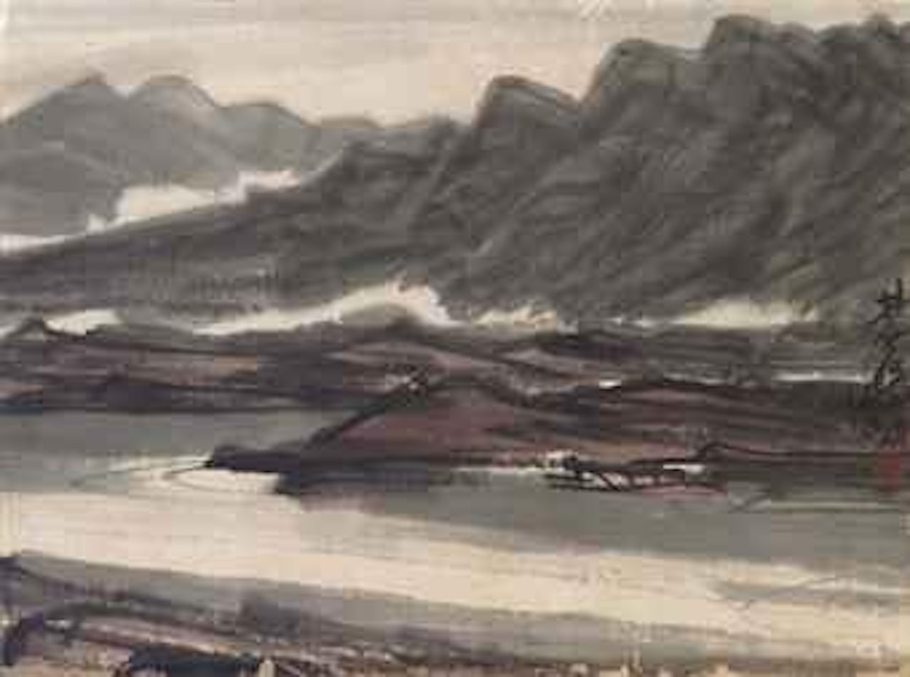 Boat by the Shore by Lin Fengmian
