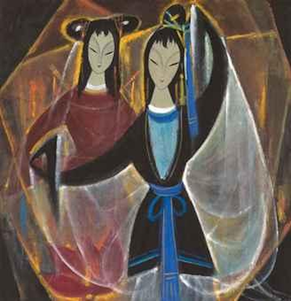 Opera Figures from the Lotus Lantern by Lin Fengmian