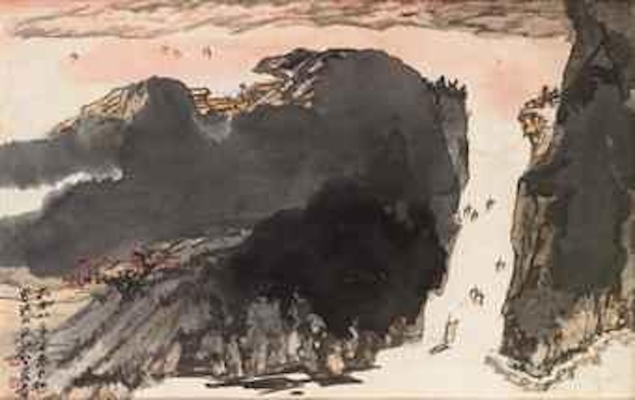 Boating along the Gorges by Zhang Daqian