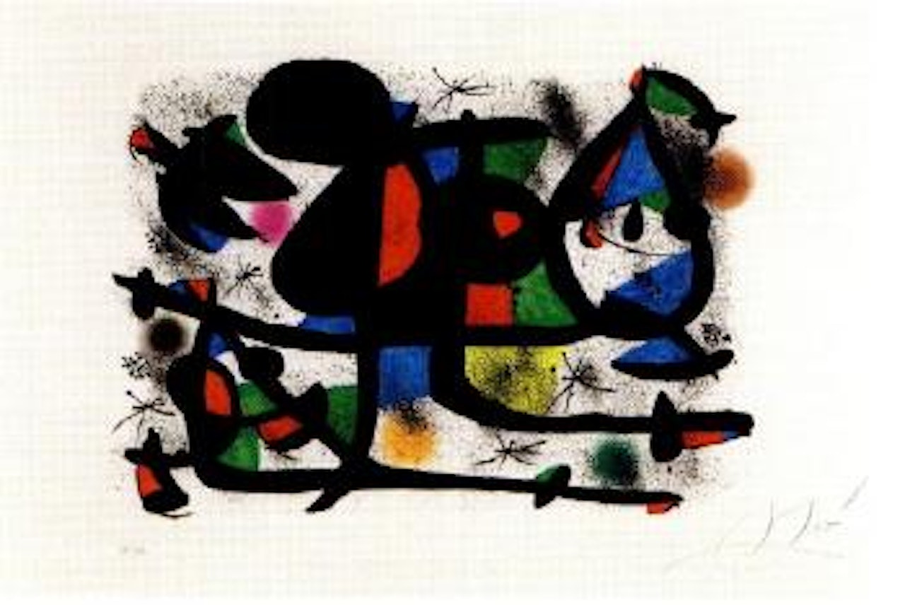 La Luge des Amants I by Joan Miró