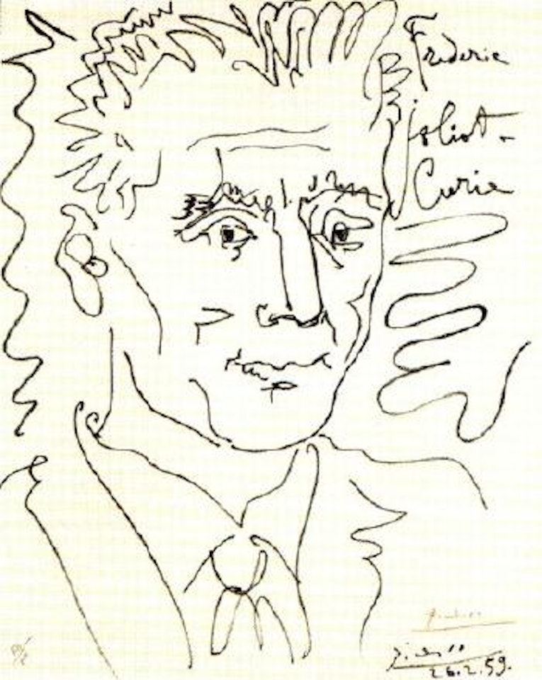 Portrait de Frèdéric Joliot-Curie by Pablo Picasso