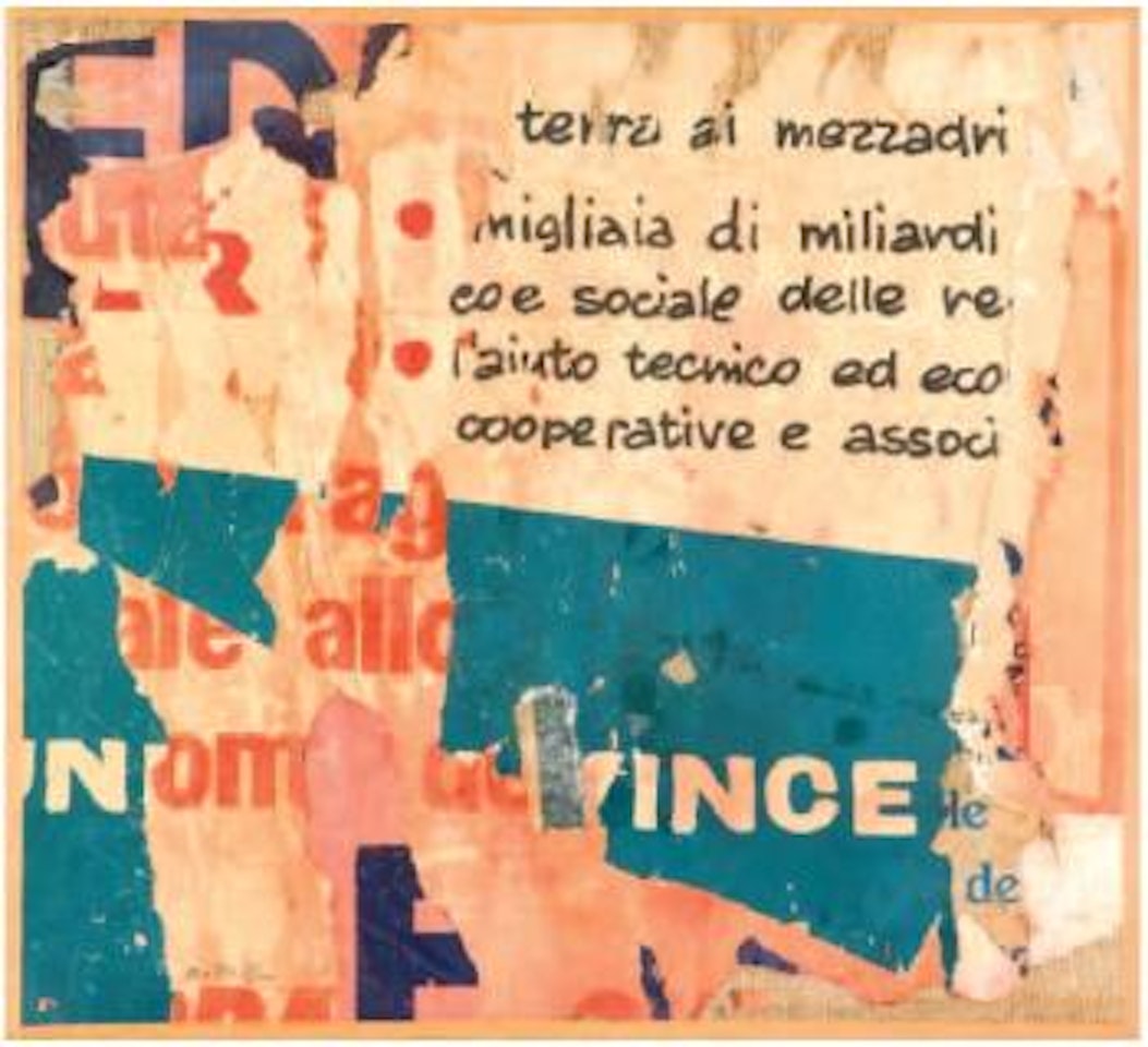 Avviso politico by Mimmo Rotella