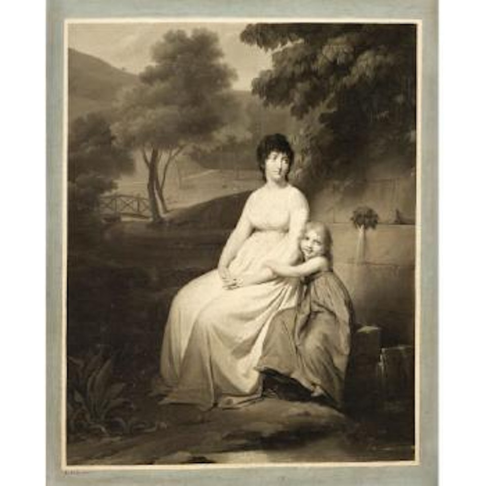 Portrait Présumé De Madame Tallien Et De Sa Fille Dans Un Parc by Louis-Leopold Boilly