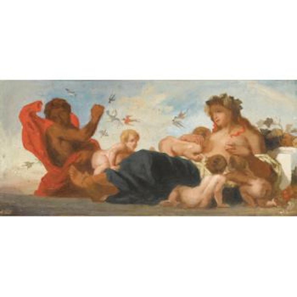 Etude Pour La Frise De L'agriculture by Eugene Delacroix