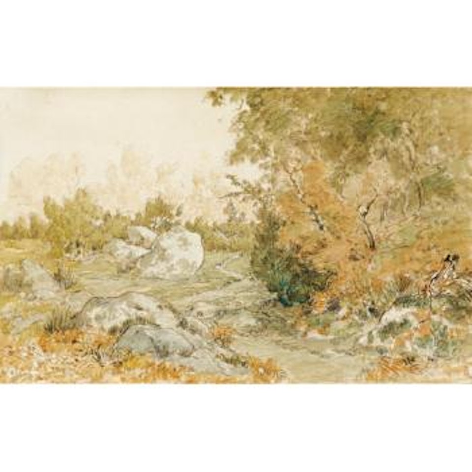 Le Chemin De Paris, Forêt De Fontainebleau by Théodore Rousseau
