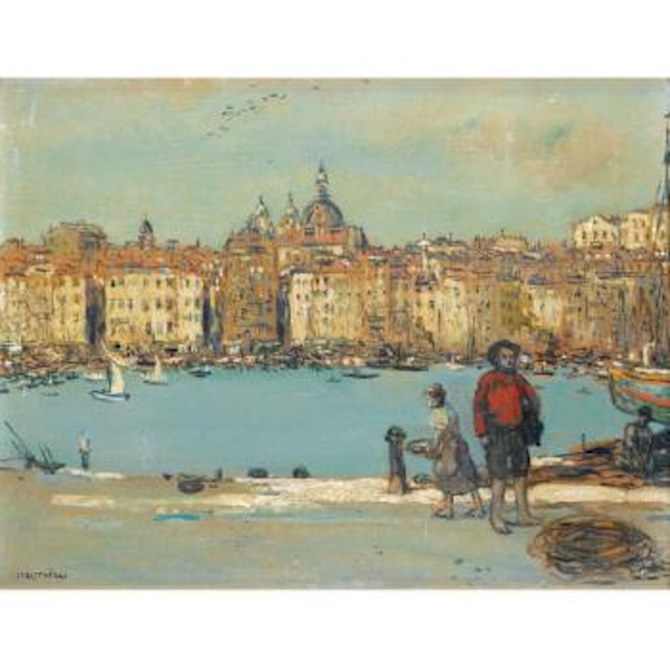 Vue Du Port De Marseille by Jean Francois Raffaelli