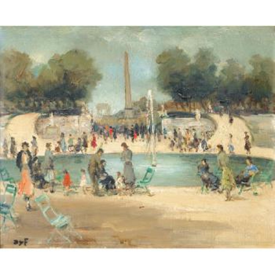 Le Jardin Des Tuileries, Paris by Marcel Dyf