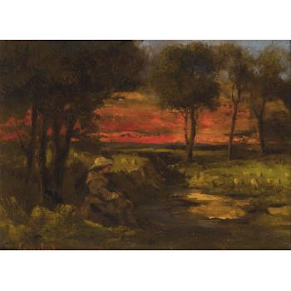 La Fileuse Bretonne by Gustave Courbet