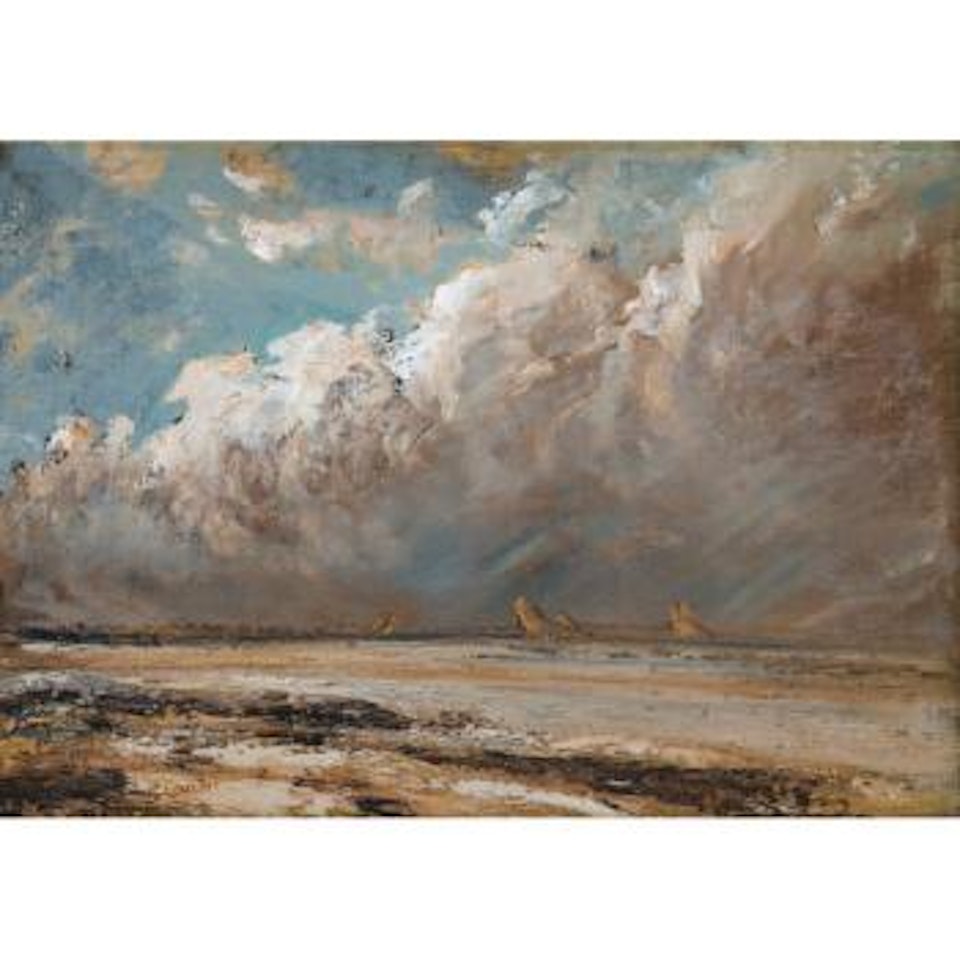 Plage Normande à Marée Basse by Gustave Courbet