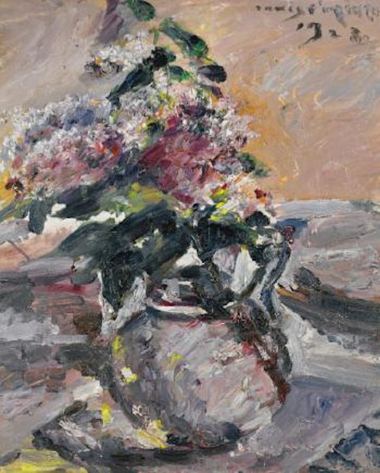 Flieder Im Glaskrug (Lilac In A Glass Jug) by Lovis Corinth