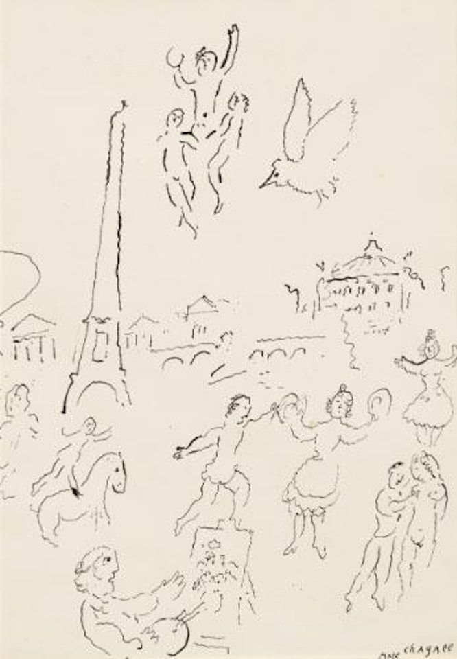 Farandole À Paris by Marc Chagall